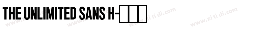 The Unlimited Sans H字体转换